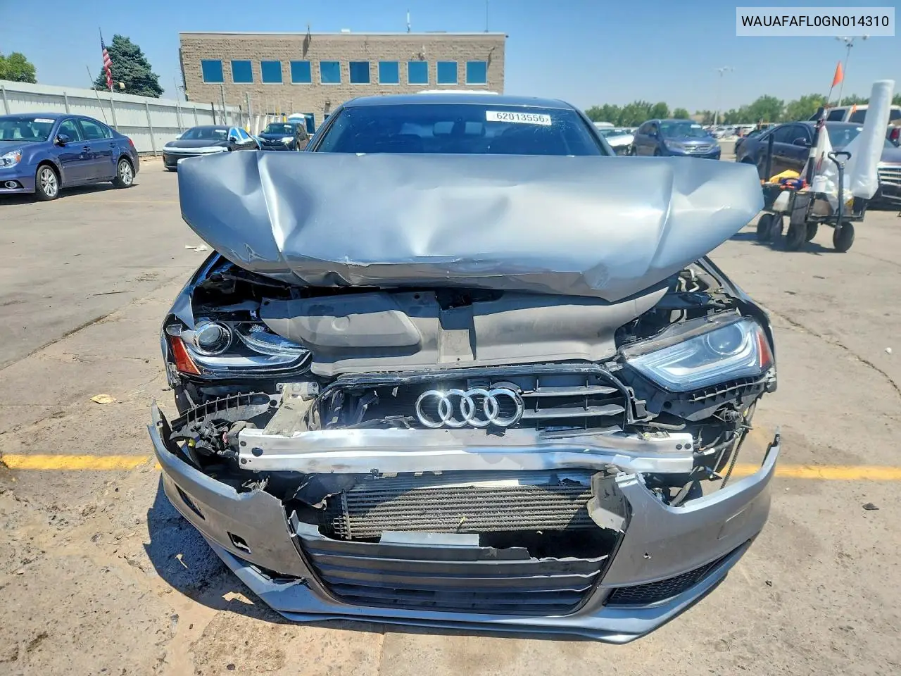 2016 Audi A4 Premium S-Line VIN: WAUAFAFL0GN014310 Lot: 62013556