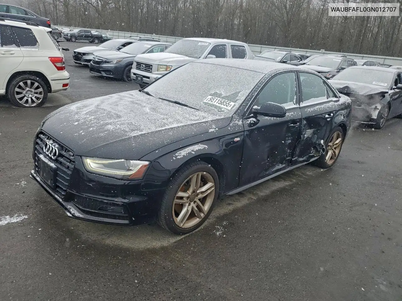 WAUBFAFL0GN012707 2016 Audi A4 Premium S-Line