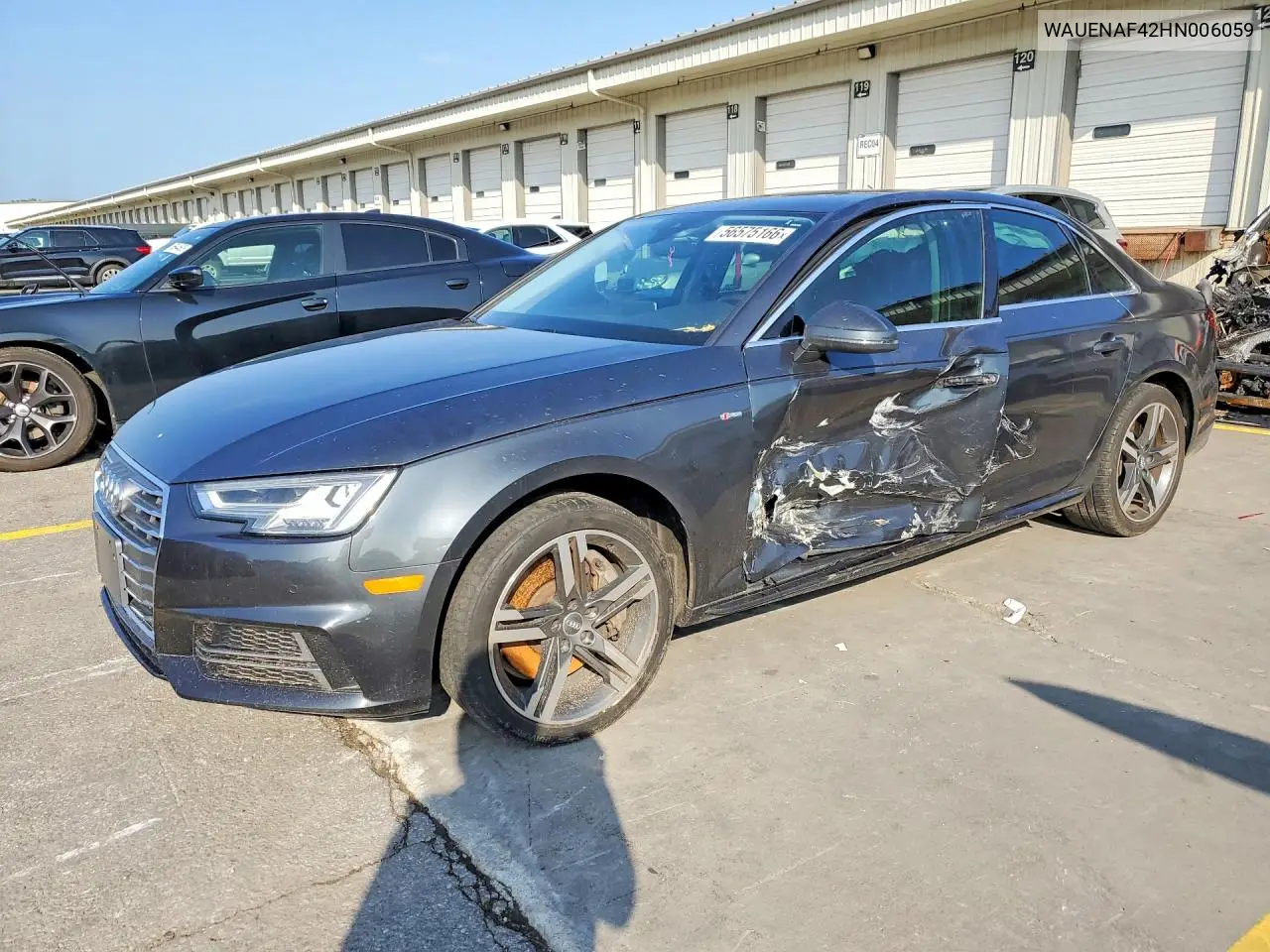 2017 Audi A4 Premium Plus VIN: WAUENAF42HN006059 Lot: 56575166