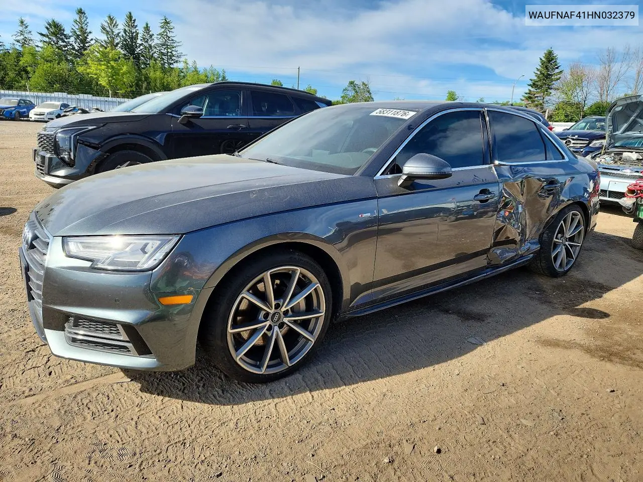 2017 Audi A4 Prestige VIN: WAUFNAF41HN032379 Lot: 58311876