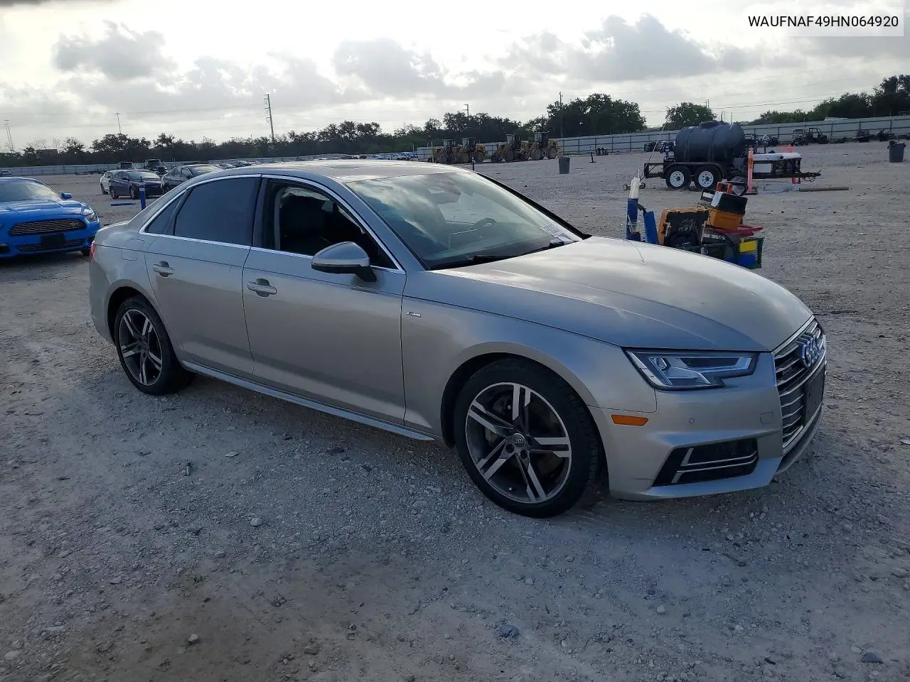 2017 Audi A4 Prestige VIN: WAUFNAF49HN064920 Lot: 58383256