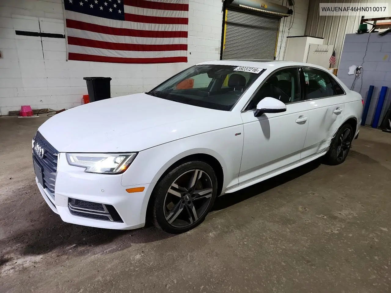2017 Audi A4 Premium Plus VIN: WAUENAF46HN010017 Lot: 59237216