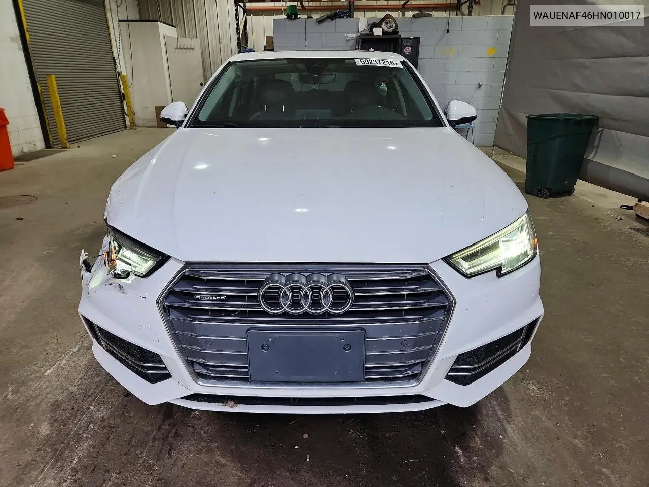 2017 Audi A4 Premium Plus VIN: WAUENAF46HN010017 Lot: 59237216