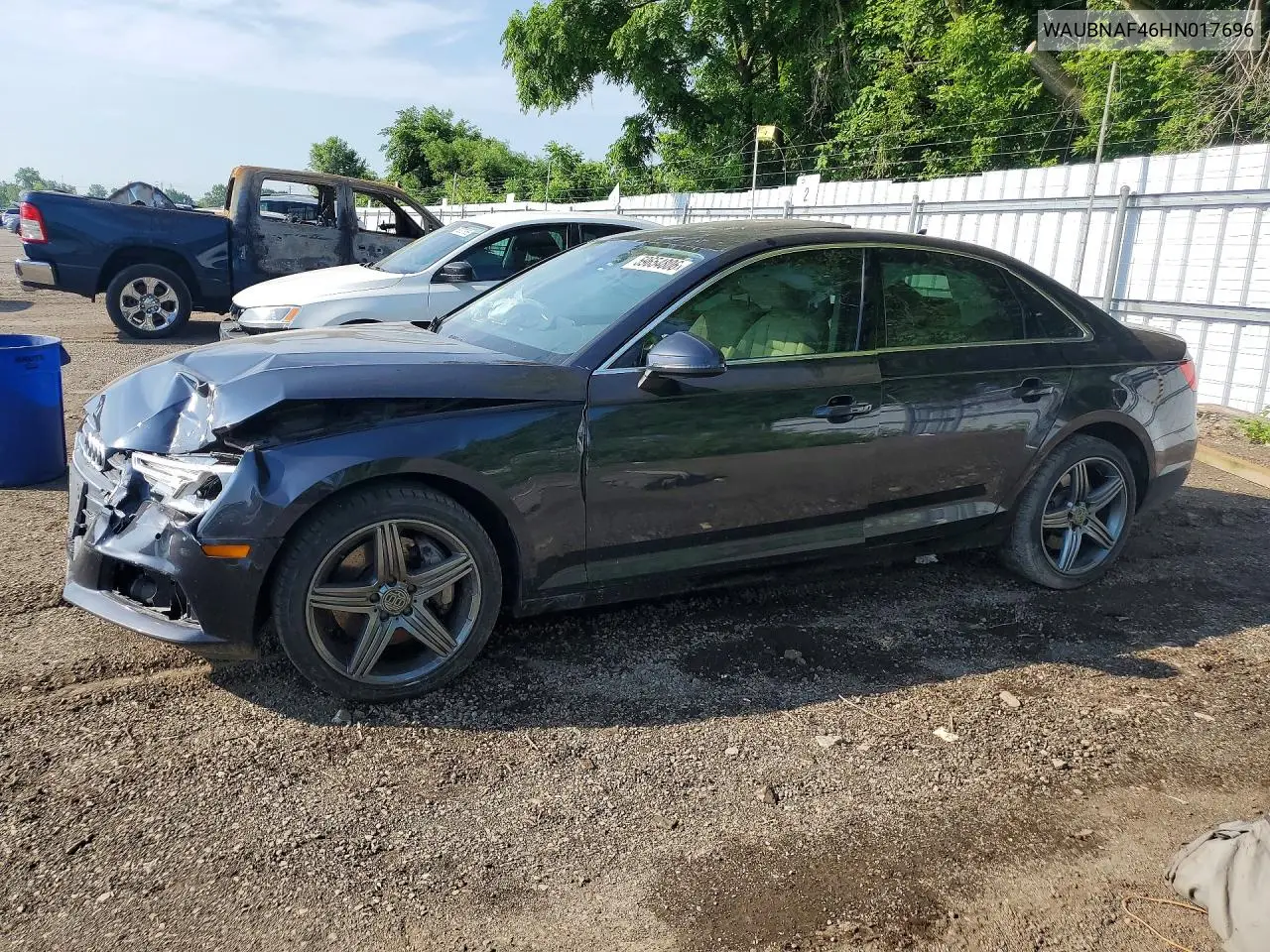2017 Audi A4 Progressiv VIN: WAUBNAF46HN017696 Lot: 59654806
