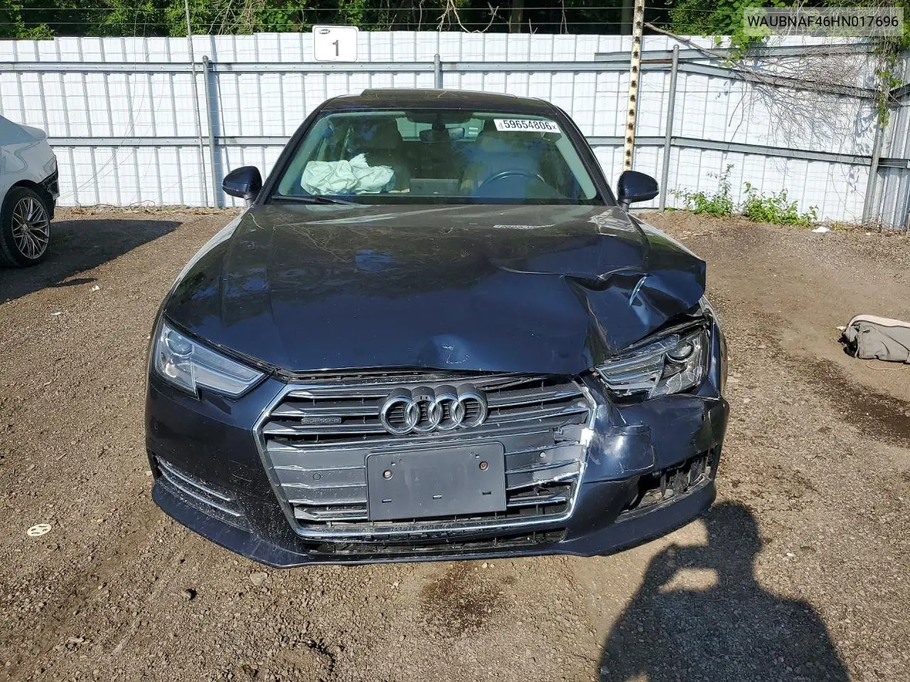2017 Audi A4 Progressiv VIN: WAUBNAF46HN017696 Lot: 59654806
