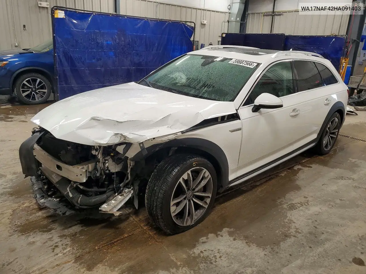 2017 Audi A4 Allroad Premium VIN: WA17NAF42HA091403 Lot: 59887566
