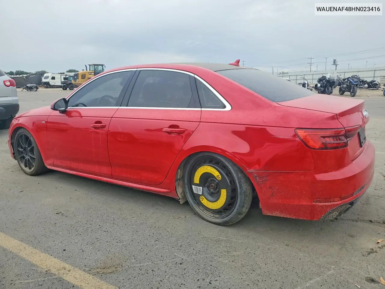 2017 Audi A4 Premium Plus VIN: WAUENAF48HN023416 Lot: 60574356