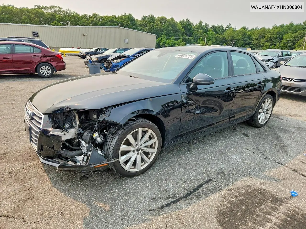 2017 Audi A4 Premium VIN: WAUANAF4XHN008804 Lot: 60825086