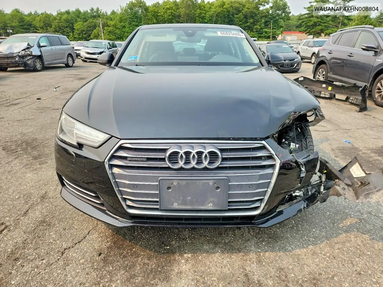 2017 Audi A4 Premium VIN: WAUANAF4XHN008804 Lot: 60825086