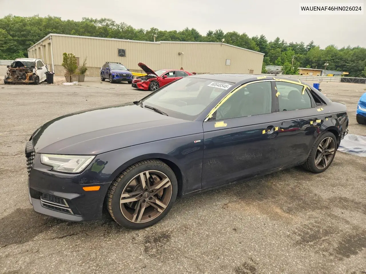 2017 Audi A4 Premium Plus VIN: WAUENAF46HN026024 Lot: 60848546