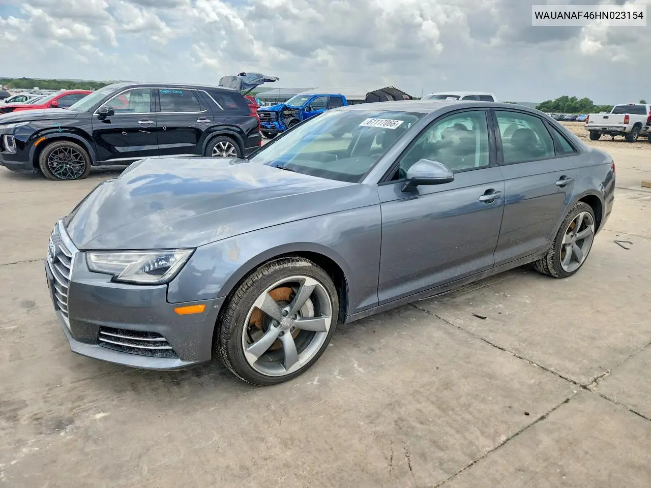 2017 Audi A4 Premium VIN: WAUANAF46HN023154 Lot: 61117066