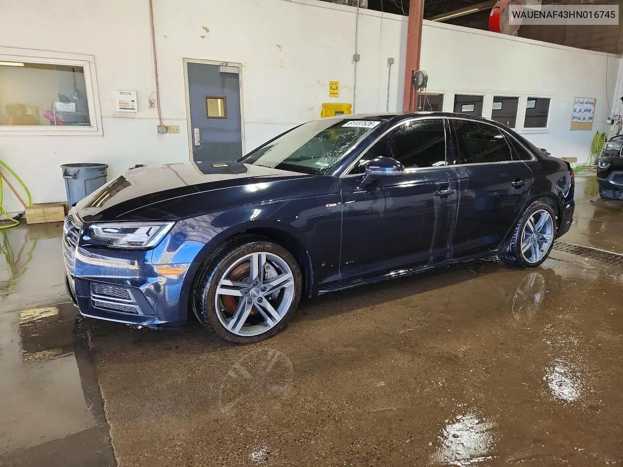 2017 Audi A4 Premium Plus VIN: WAUENAF43HN016745 Lot: 61137526