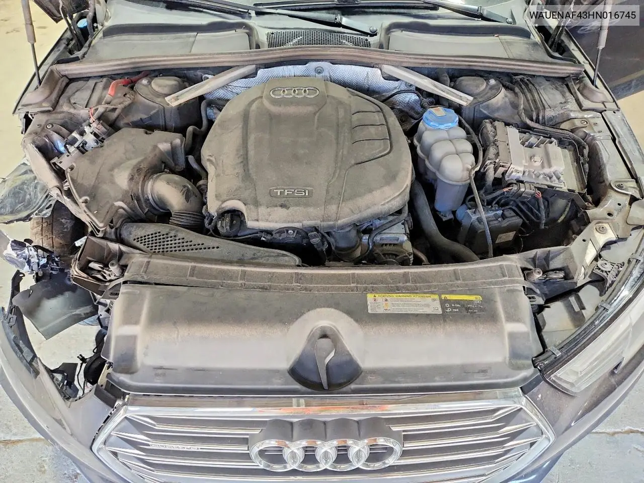 2017 Audi A4 Premium Plus VIN: WAUENAF43HN016745 Lot: 61137526