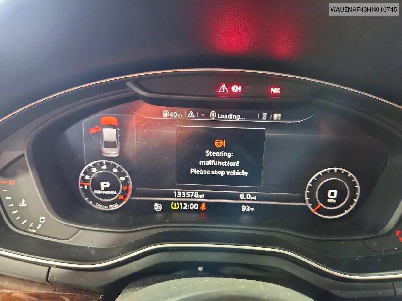 2017 Audi A4 Premium Plus VIN: WAUENAF43HN016745 Lot: 61137526