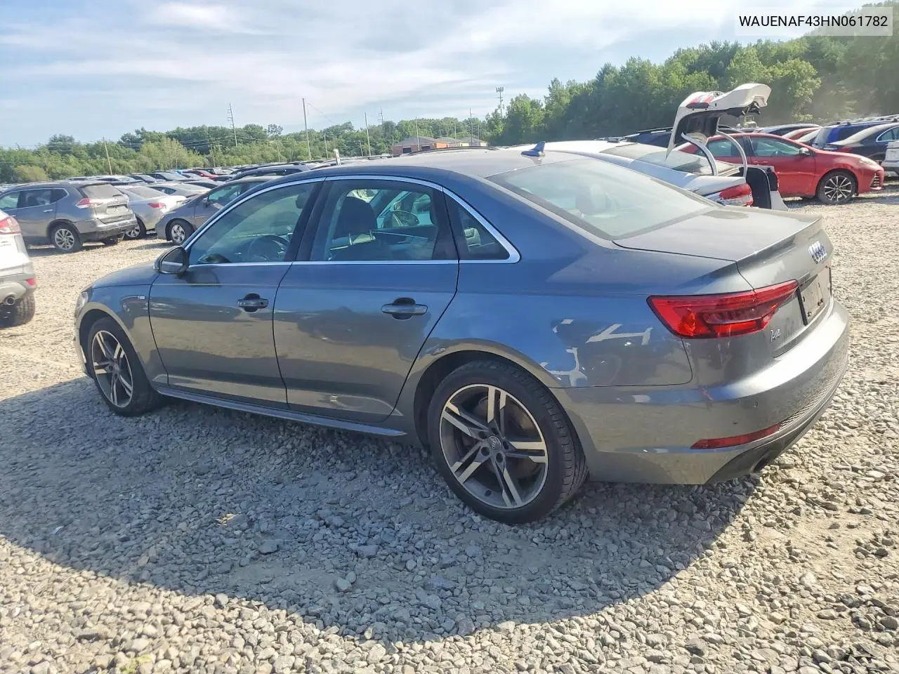 2017 Audi A4 Premium Plus VIN: WAUENAF43HN061782 Lot: 61540606