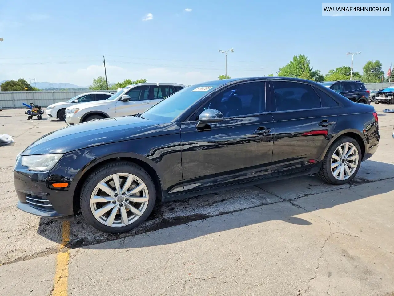 2017 Audi A4 Premium VIN: WAUANAF48HN009160 Lot: 61564536