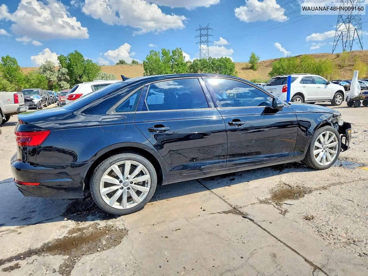 2017 Audi A4 Premium VIN: WAUANAF48HN009160 Lot: 61564536