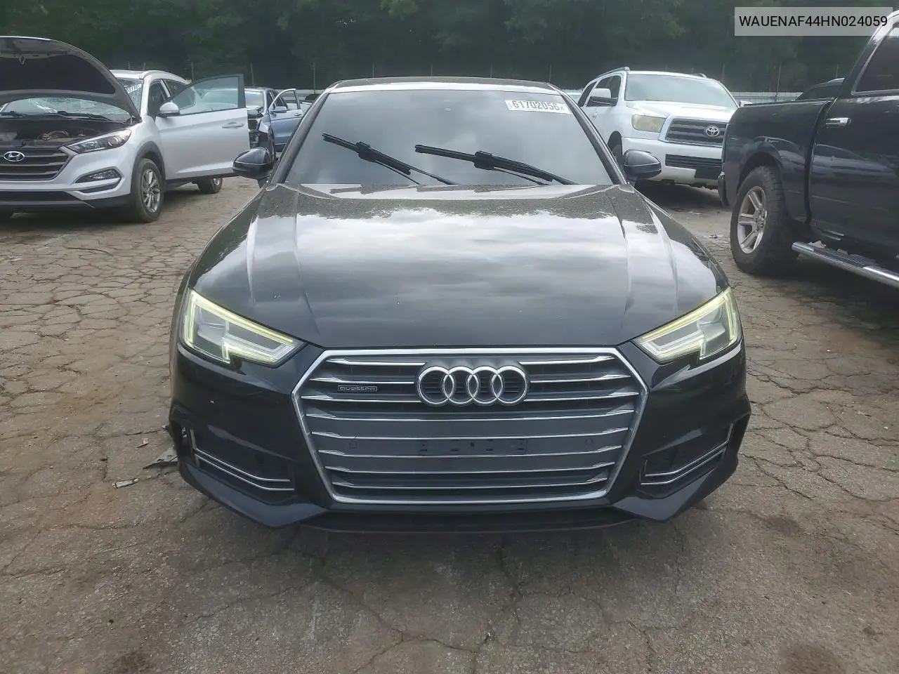 2017 Audi A4 Premium Plus VIN: WAUENAF44HN024059 Lot: 61702056