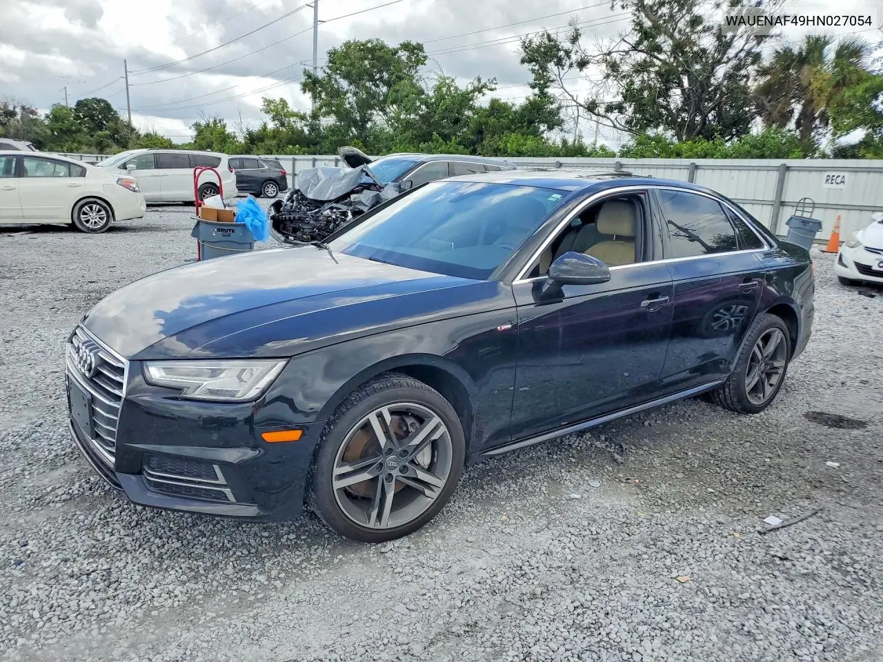 2017 Audi A4 Premium Plus VIN: WAUENAF49HN027054 Lot: 61782326