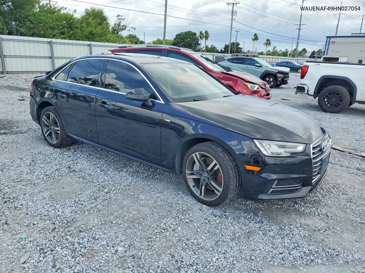 2017 Audi A4 Premium Plus VIN: WAUENAF49HN027054 Lot: 61782326