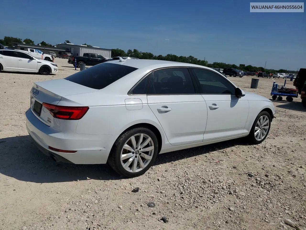2017 Audi A4 Premium VIN: WAUANAF46HN055604 Lot: 61846686