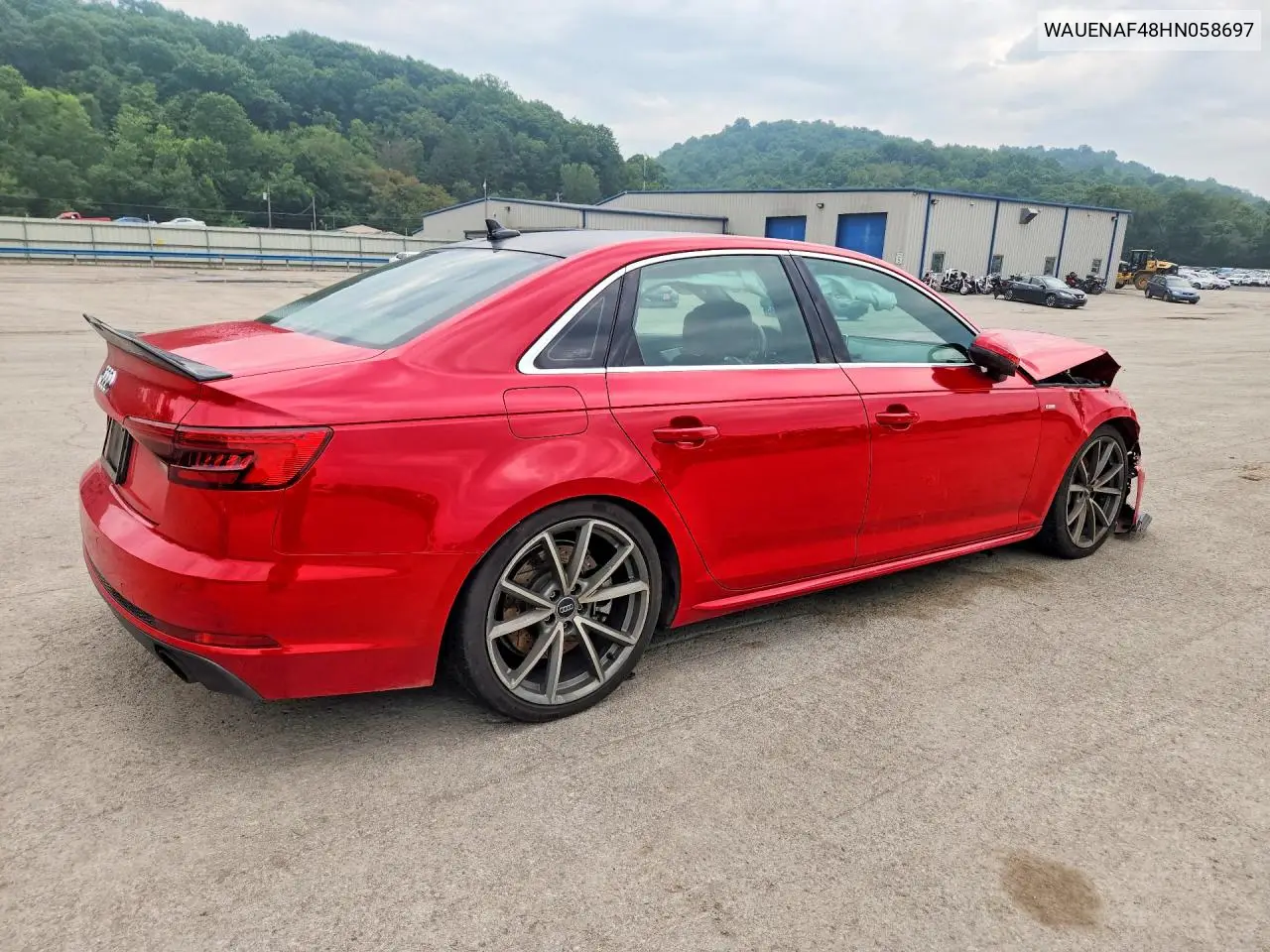 2017 Audi A4 Premium Plus VIN: WAUENAF48HN058697 Lot: 61957276