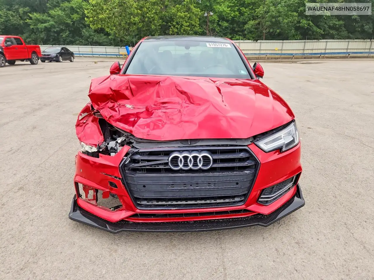 2017 Audi A4 Premium Plus VIN: WAUENAF48HN058697 Lot: 61957276