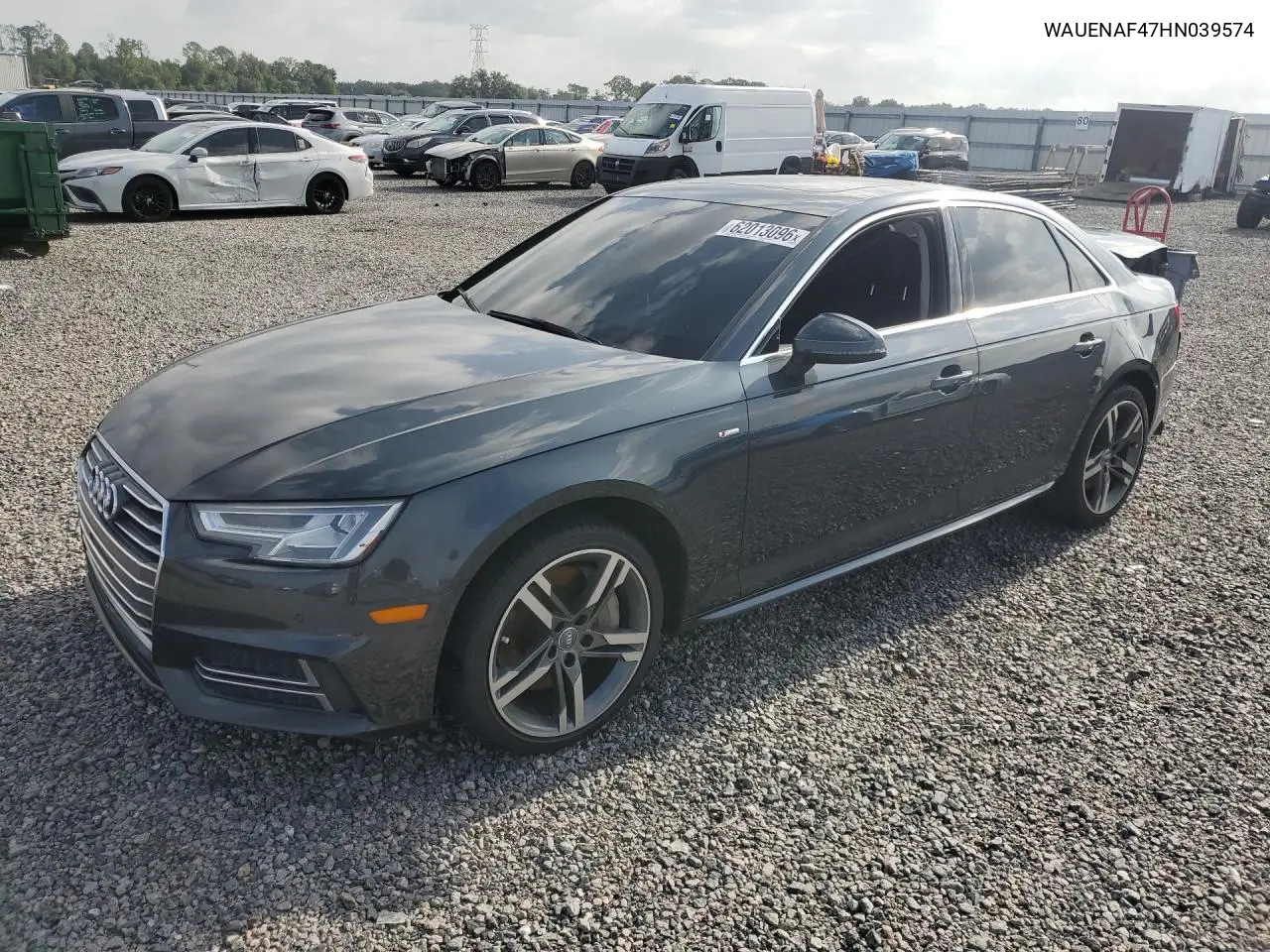 2017 Audi A4 Premium Plus VIN: WAUENAF47HN039574 Lot: 62013096