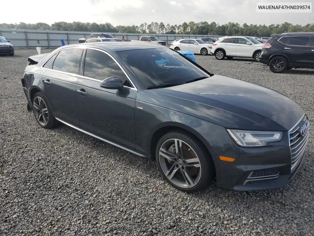 2017 Audi A4 Premium Plus VIN: WAUENAF47HN039574 Lot: 62013096