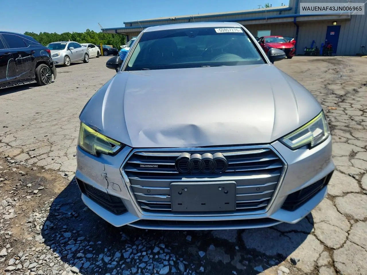 2018 Audi A4 Premium Plus VIN: WAUENAF43JN006965 Lot: 55957276