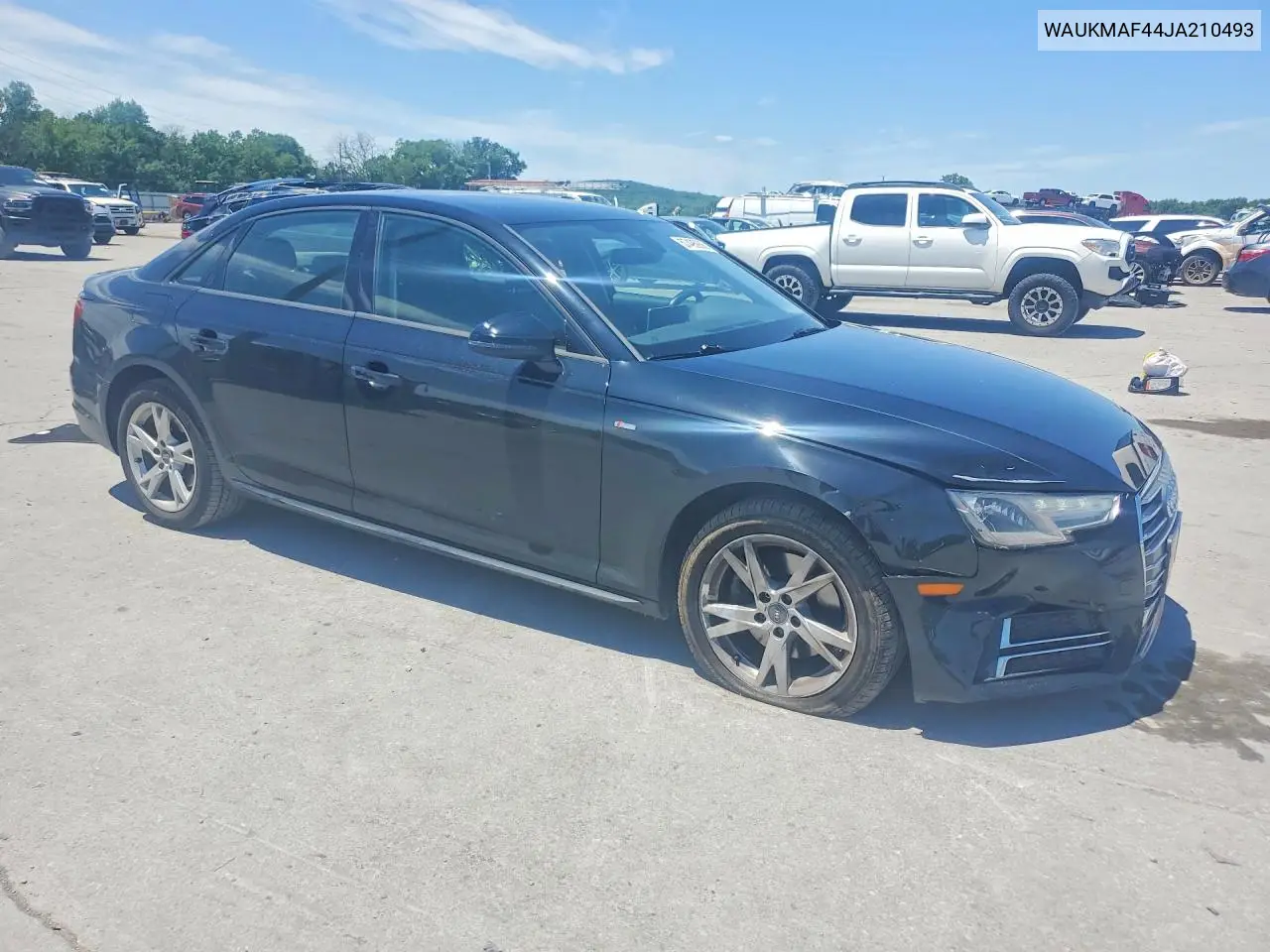 2018 Audi A4 Premium VIN: WAUKMAF44JA210493 Lot: 57495936