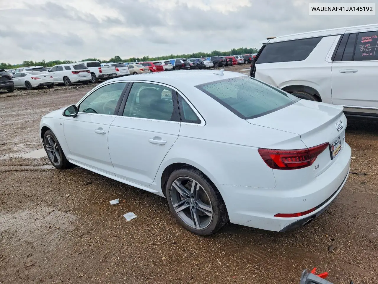 2018 Audi A4 Premium Plus VIN: WAUENAF41JA145192 Lot: 58373236