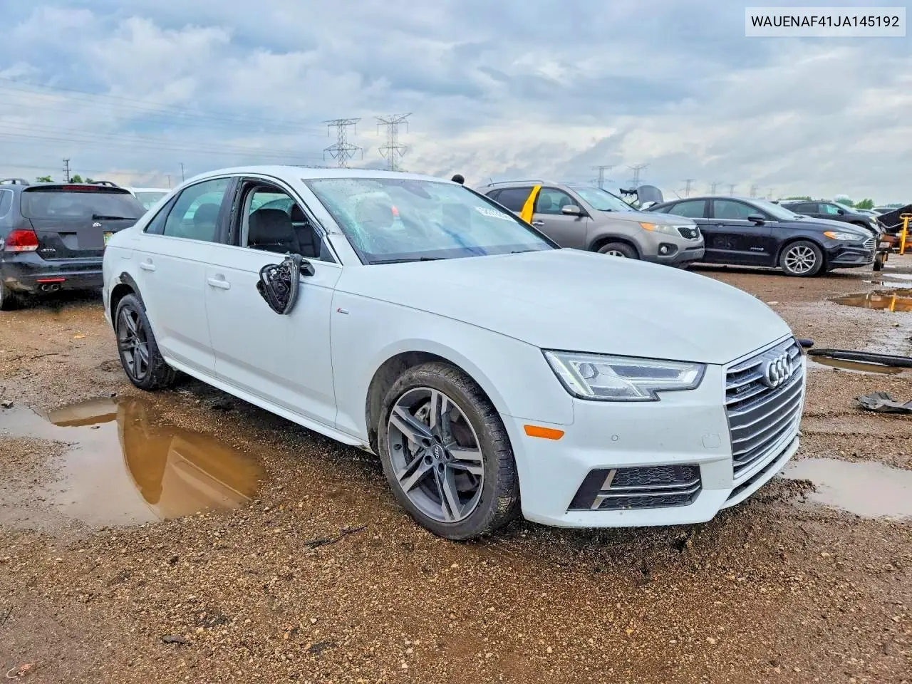2018 Audi A4 Premium Plus VIN: WAUENAF41JA145192 Lot: 58373236