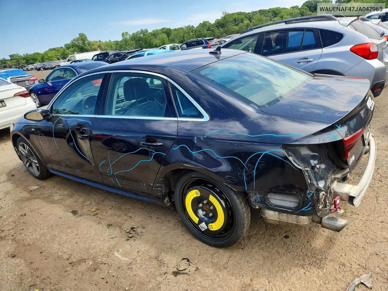 2018 Audi A4 Premium Plus VIN: WAUENAF47JA047963 Lot: 60041726