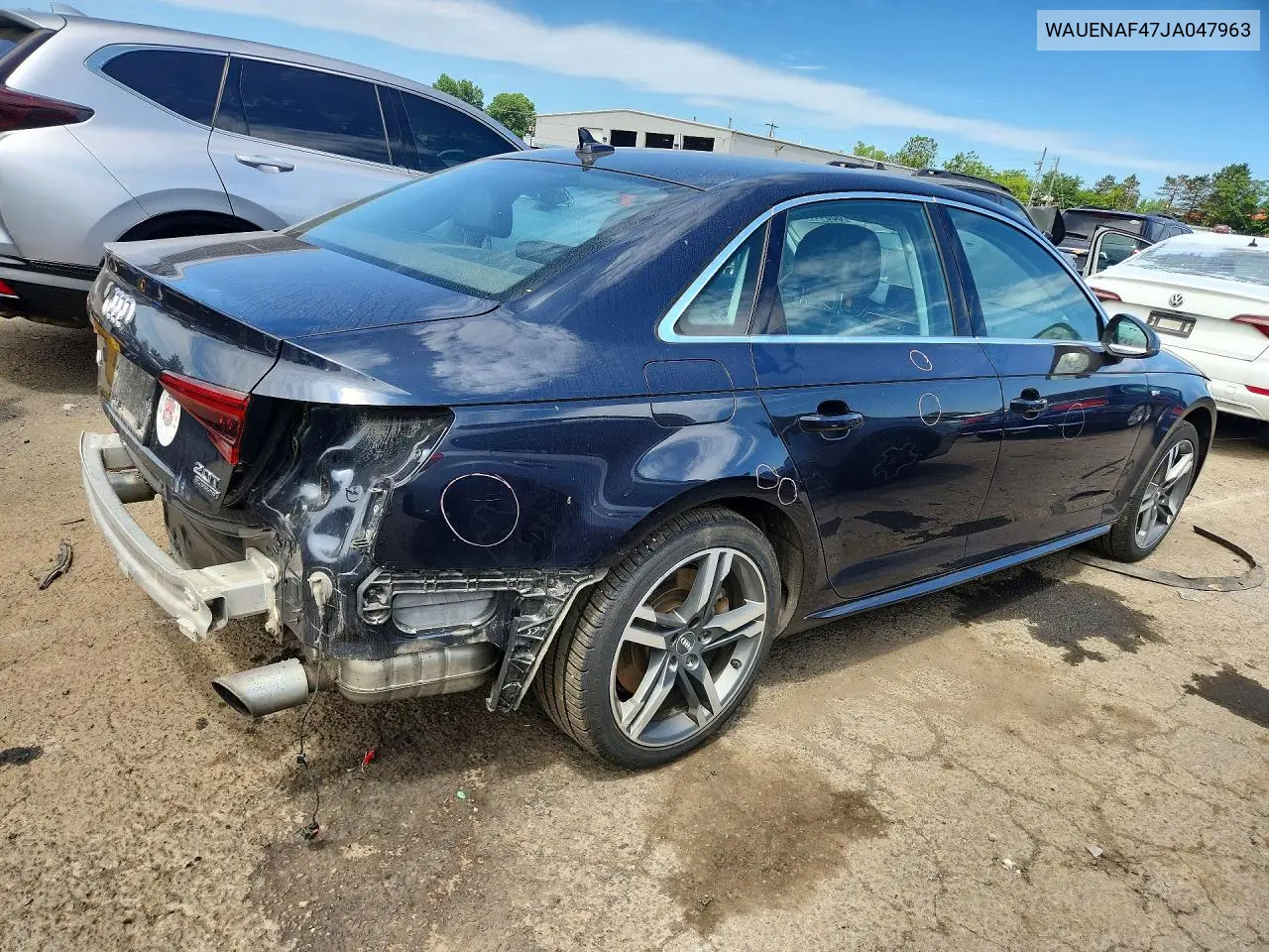2018 Audi A4 Premium Plus VIN: WAUENAF47JA047963 Lot: 60041726