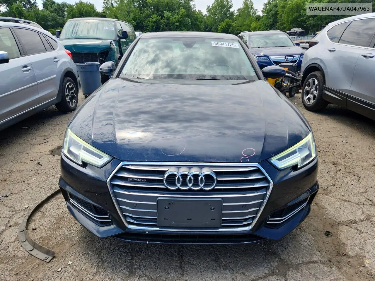 2018 Audi A4 Premium Plus VIN: WAUENAF47JA047963 Lot: 60041726