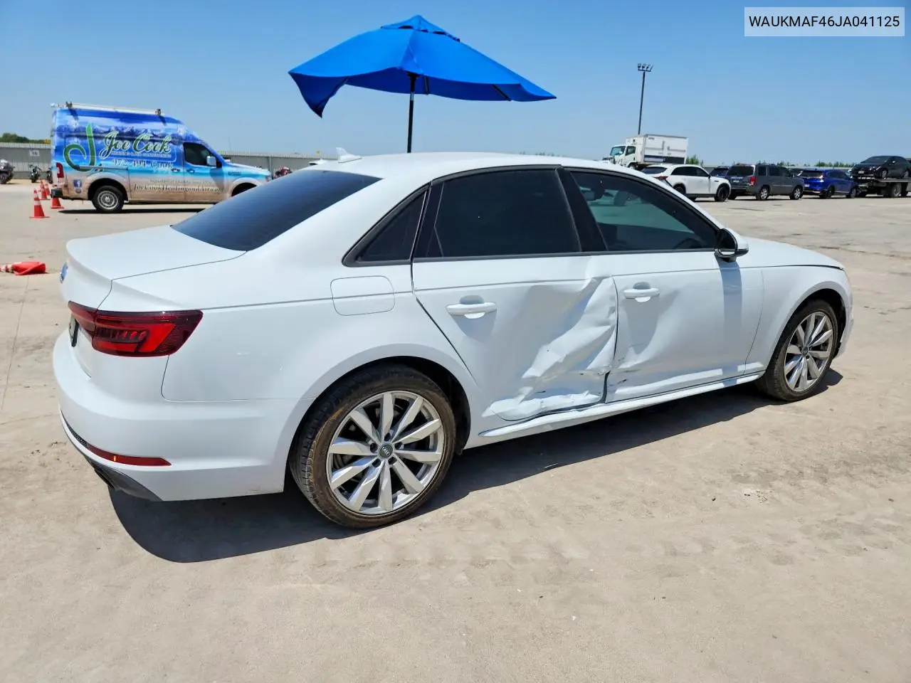 2018 Audi A4 Premium VIN: WAUKMAF46JA041125 Lot: 61974846