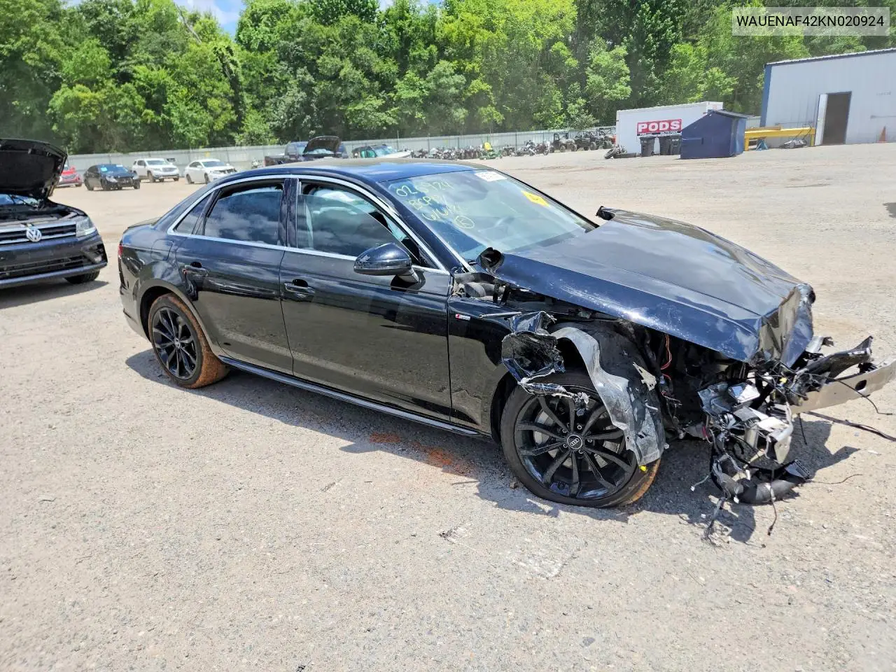 2019 Audi A4 Premium Plus VIN: WAUENAF42KN020924 Lot: 56747066