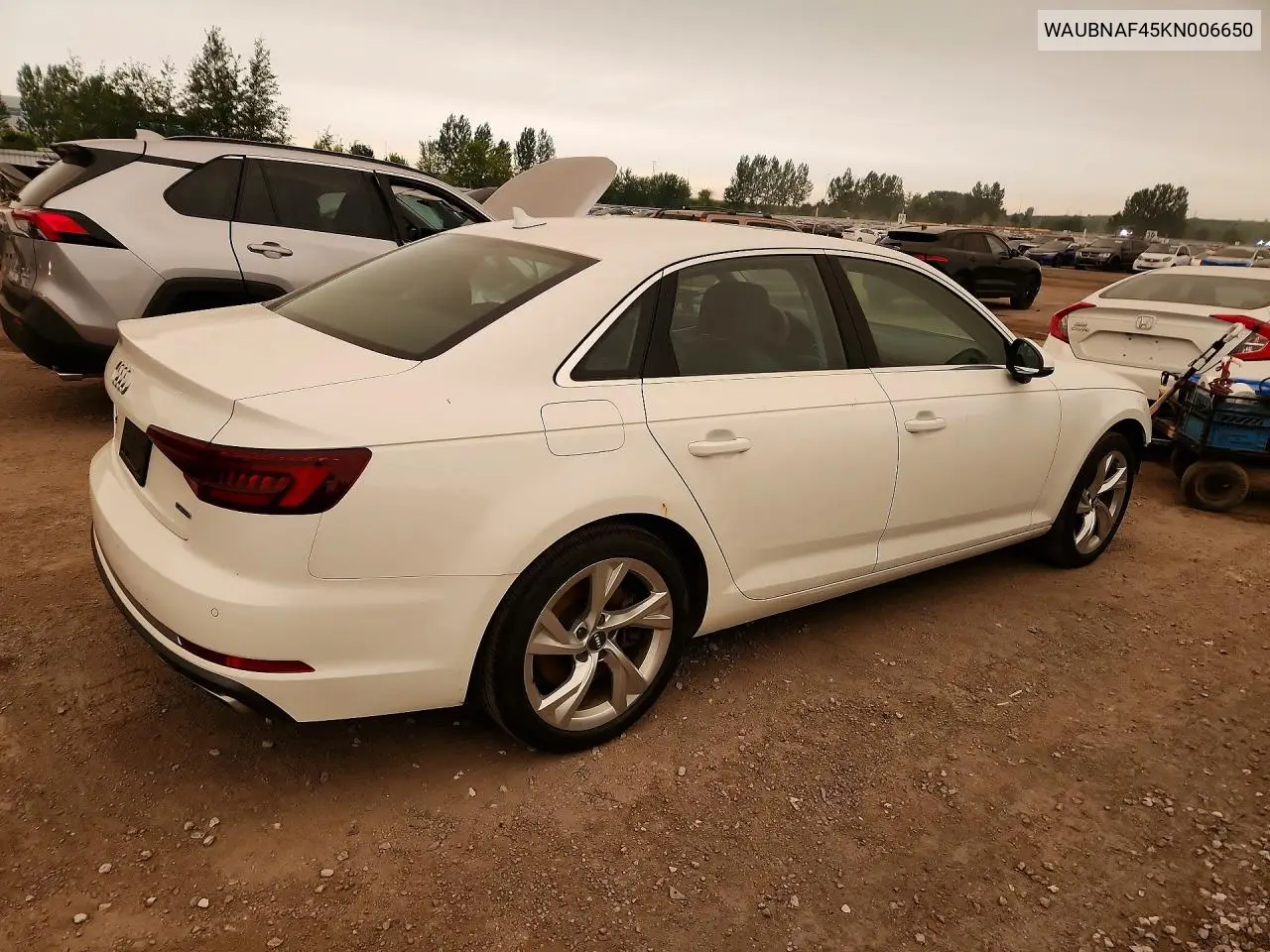 2019 Audi A4 Progressiv VIN: WAUBNAF45KN006650 Lot: 57331676