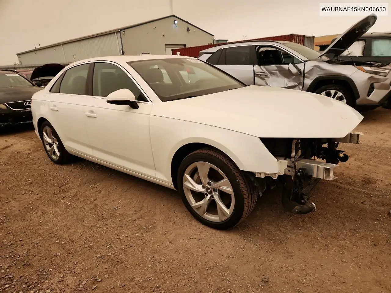 2019 Audi A4 Progressiv VIN: WAUBNAF45KN006650 Lot: 57331676