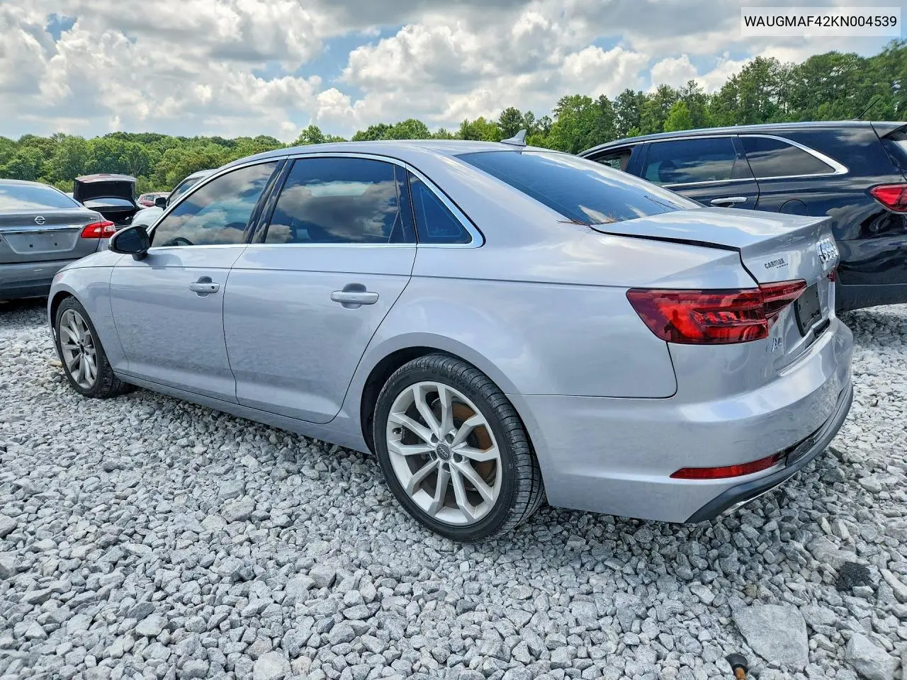 2019 Audi A4 Premium VIN: WAUGMAF42KN004539 Lot: 58257286