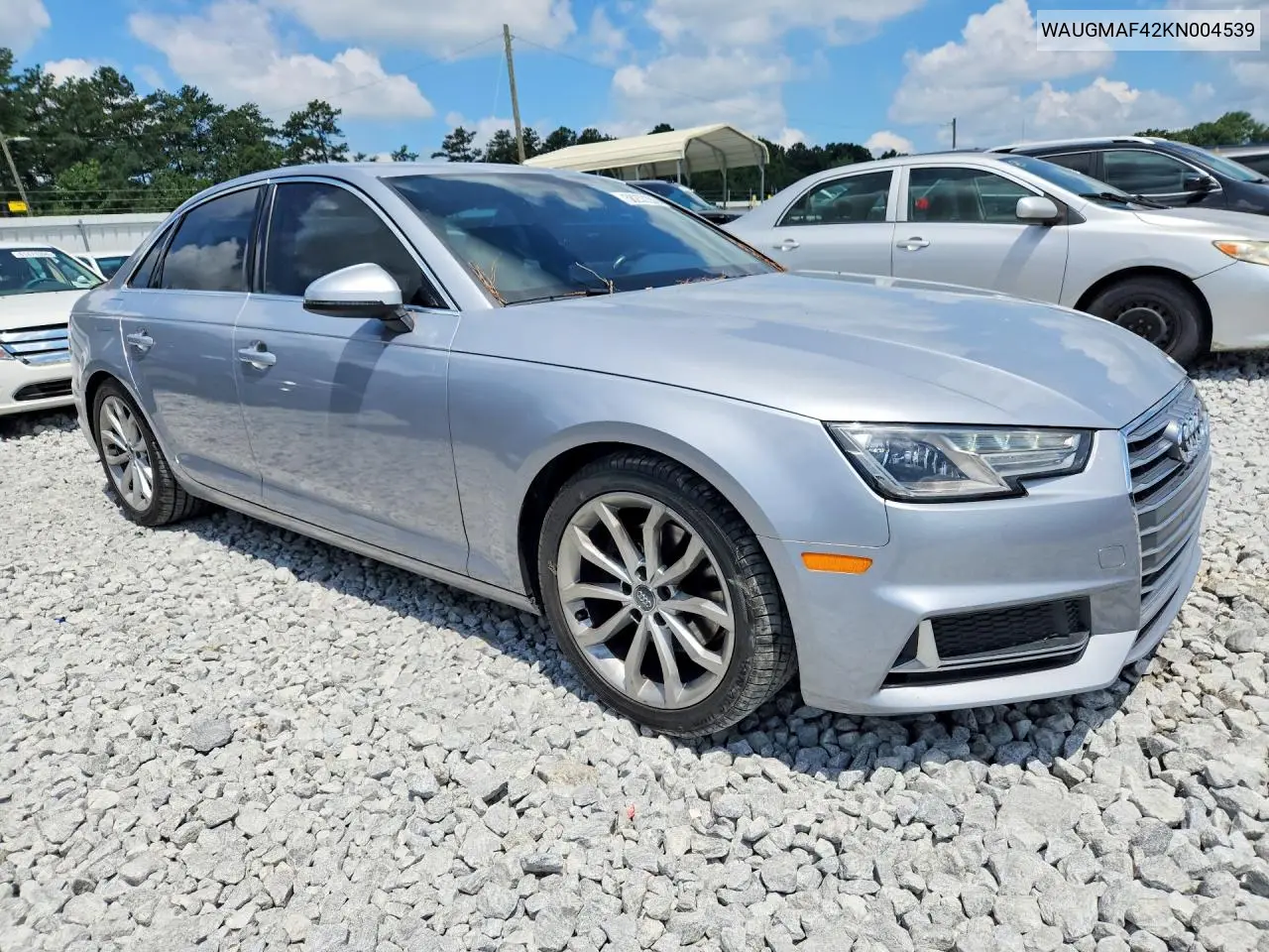2019 Audi A4 Premium VIN: WAUGMAF42KN004539 Lot: 58257286