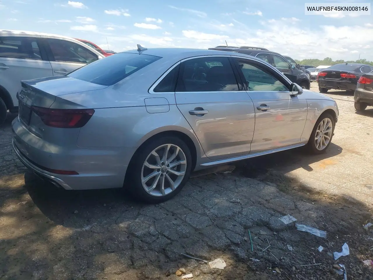 2019 Audi A4 Prestige VIN: WAUFNBF45KN008146 Lot: 58524706