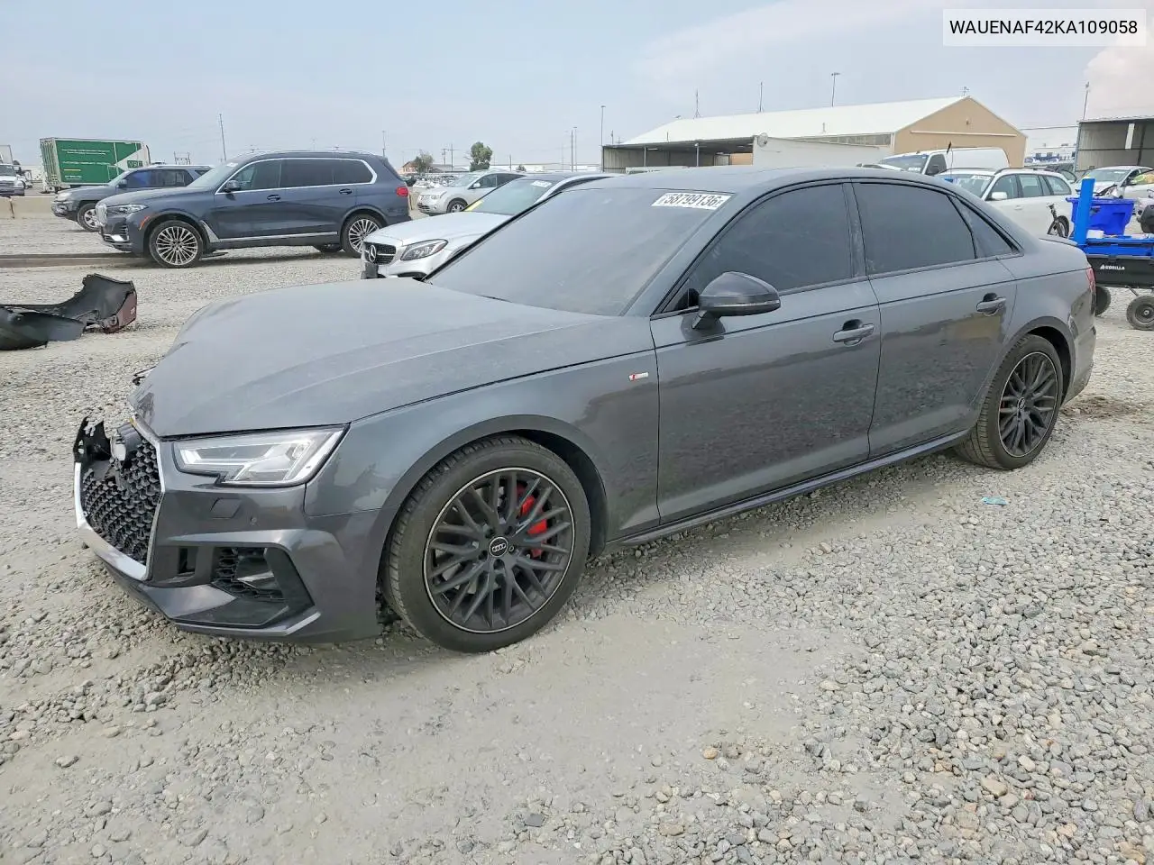 2019 Audi A4 Premium Plus VIN: WAUENAF42KA109058 Lot: 58799136