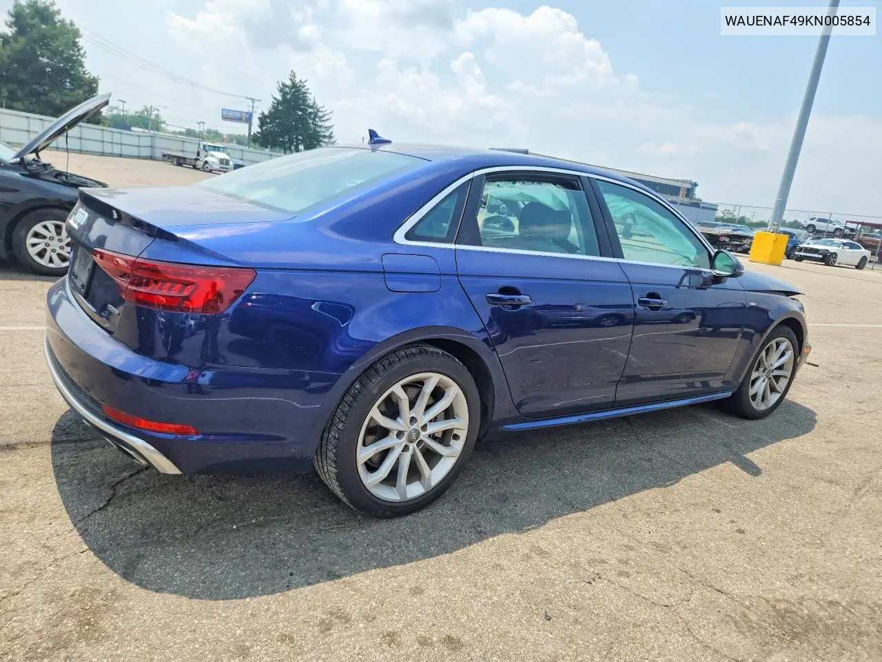 2019 Audi A4 Premium Plus VIN: WAUENAF49KN005854 Lot: 59403866