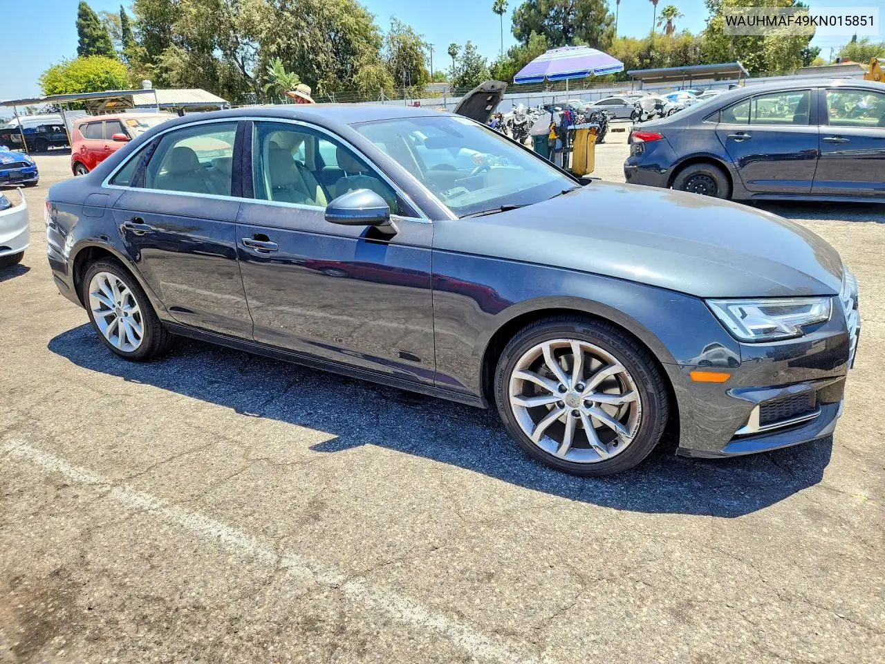 2019 Audi A4 Premium Plus VIN: WAUHMAF49KN015851 Lot: 60632606