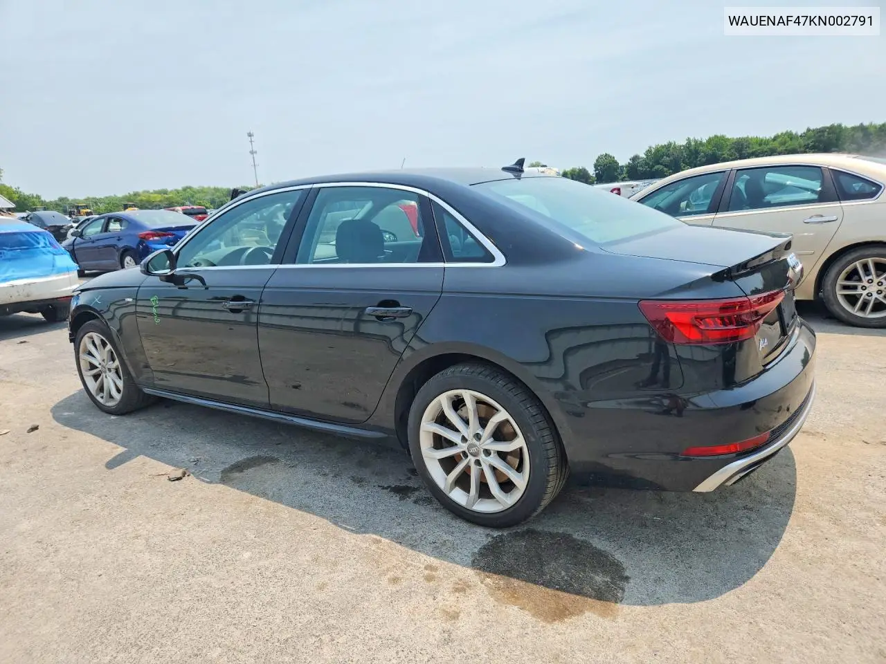 2019 Audi A4 Premium Plus VIN: WAUENAF47KN002791 Lot: 60848896