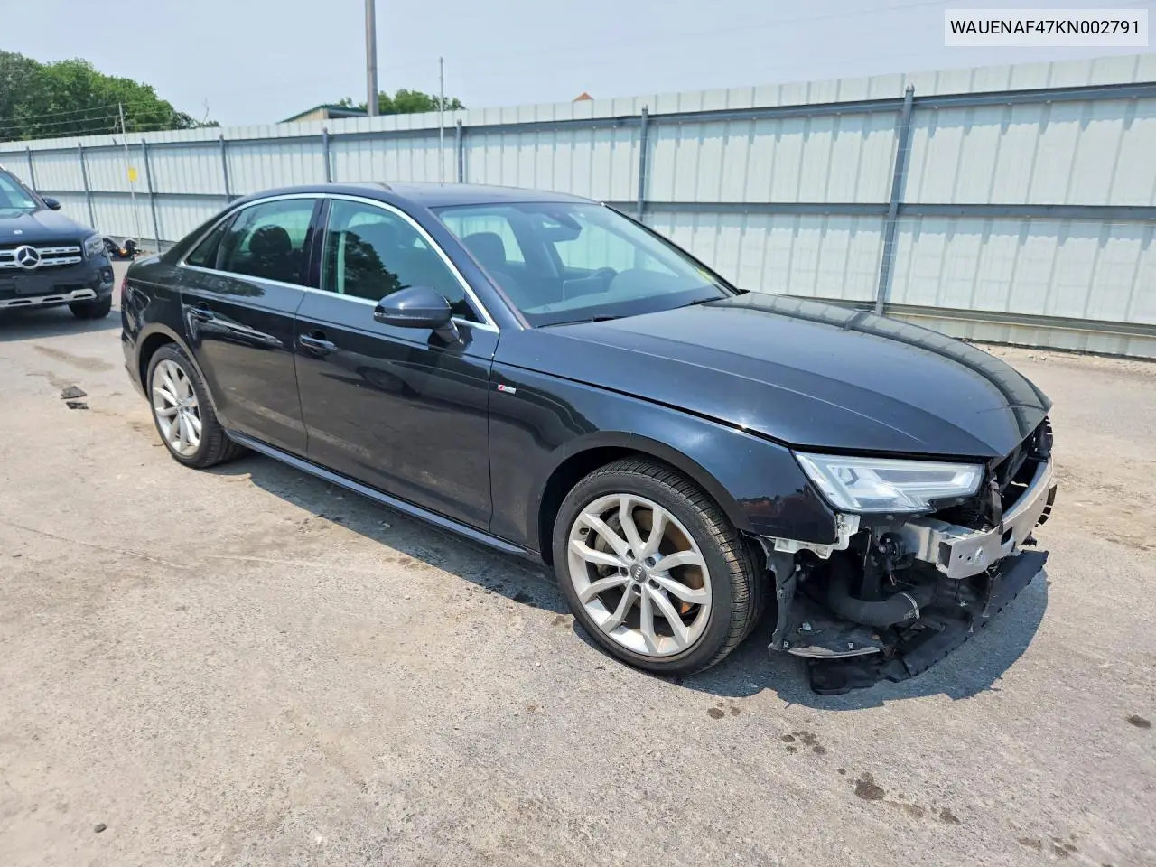 2019 Audi A4 Premium Plus VIN: WAUENAF47KN002791 Lot: 60848896