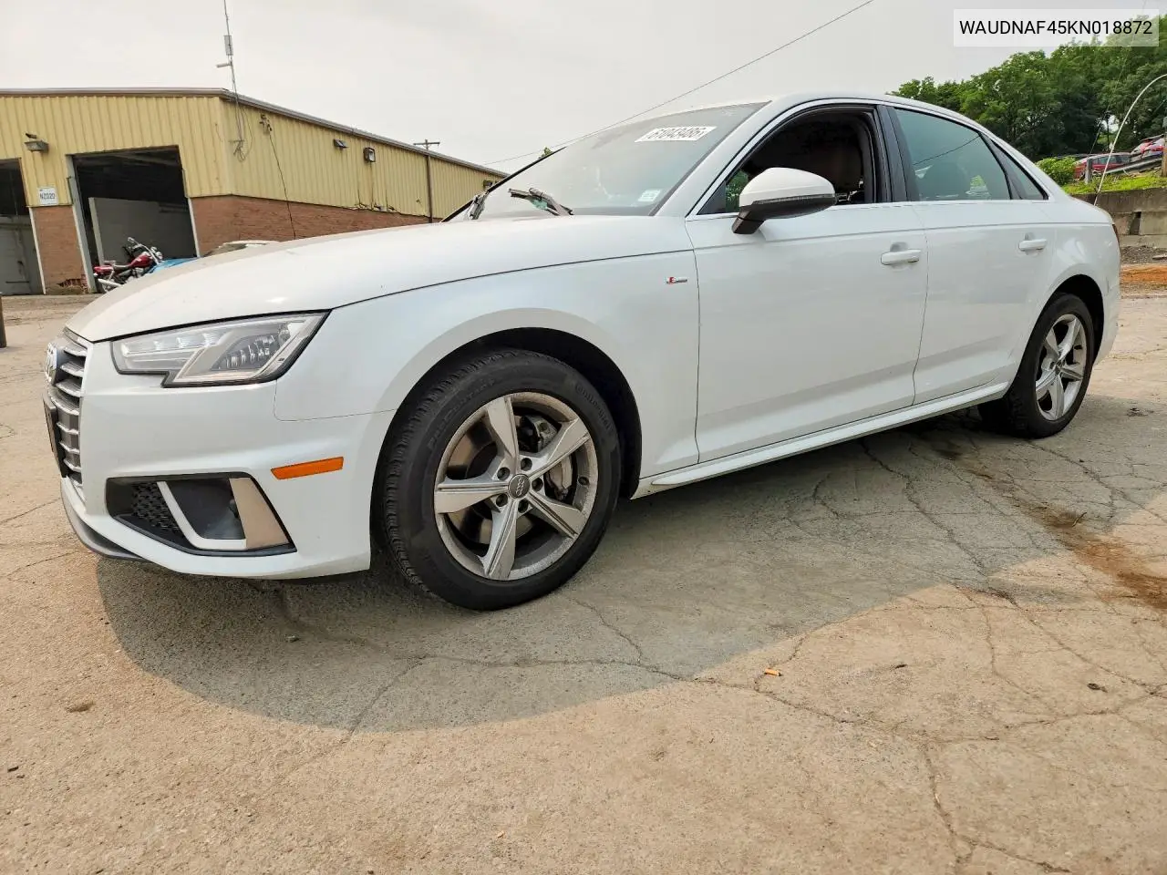 2019 Audi A4 Premium VIN: WAUDNAF45KN018872 Lot: 61043486