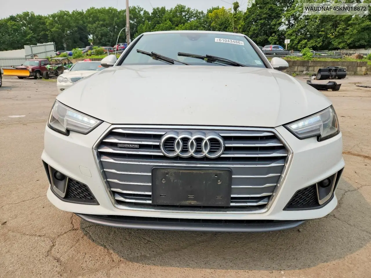 2019 Audi A4 Premium VIN: WAUDNAF45KN018872 Lot: 61043486